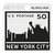 Sello New York City 6x6cm Bajo Relieve