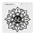 Sello Bajo Relieve - Mandala de Om 8x8cm Bajo Relieve