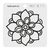 Sello Bajo Relieve - Mandala 8x8cm Bajo Relieve