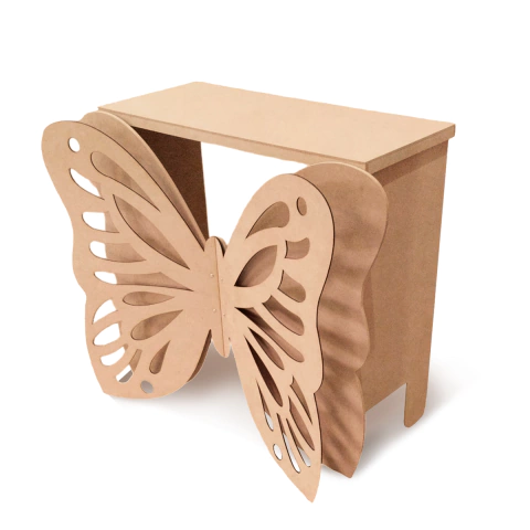 Mesa Candy Bar Desarmable Mariposa 85x80cm