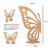 Mariposa con Base 110x67cm - Ambas Mitades - comprar online