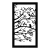 Cuadro Decorativo Arbol Triptico Pajaro FibroPlus Negro - tienda online