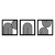 Cuadros Decorativo Moderno Arcoiris FibroPlus Negro - comprar online