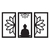 Cuadro Decorativo Buda Calado FibroPlus Negro - comprar online