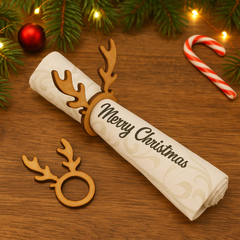 Aro Servilletero Reno Navidad - comprar online