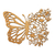 Mariposa con Flores 30x24cm