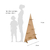 Arbol Decorativo Panel Navidad con Estantes para Candy Bar 120x75cm - comprar online