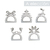 Porta Servilletas Navidad Deco en FibroPlus Blanco