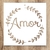 Stencil Frase Amor 20x20cm