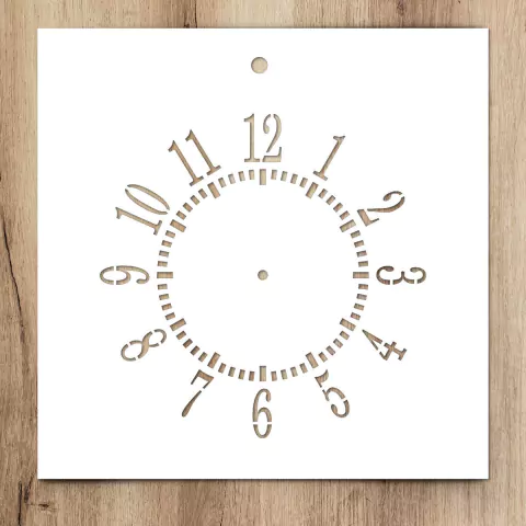 Stencil Numeros para Reloj