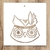 Stencil Buho Nordico