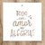 Stencil frase Todo con amor y alegria
