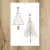 Stencil Árboles Navidad 20x30cm