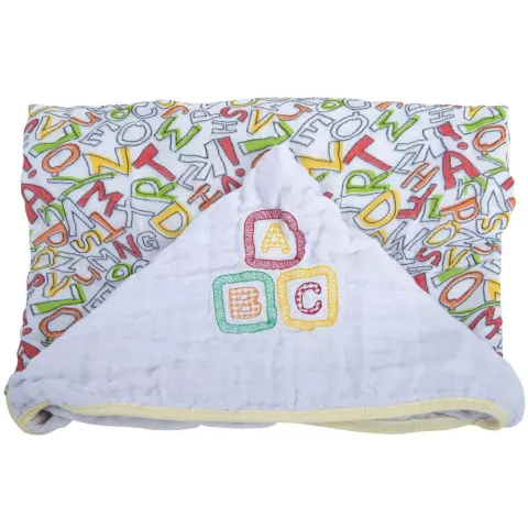 Toalha Soft Com Capuz De Centro Bordado