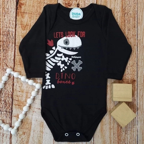 Body Manga Longa Preto M