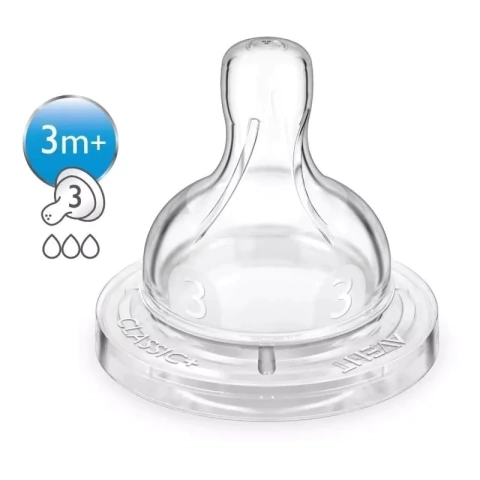 Bico Mamadeira Anti-Colic Clássica N3 - 3m+ Avent - comprar online