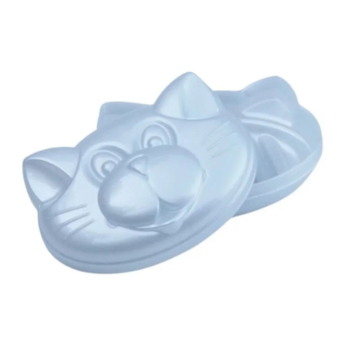 Saboneteira Infantil Banheiro Porta Sabonete de Plástico Gatinho Maternidade-Azul- - comprar online