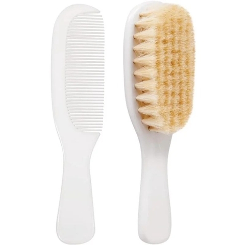 Escova E Pente Baby Cerdas Naturais - comprar online