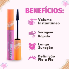 MÁSCARA DE CÍLIOS POPSTAR RUBY ROSE – VOLUME, DEFINIÇÃO E OLHAR DE ESTRELA ⭐
