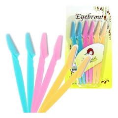 KIT DE 6 NAVALHAS/LÂMINAS PARA SOBRANCELHA E DERMAPLANING