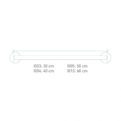 BARRA PARA BAÑO PINTADA RECTA 30CM (I003) - comprar online