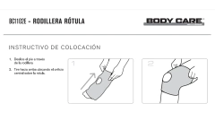 Rodillera rotuliana black line BODY CARE BC1102E - M.C Electromedicina S.R.L