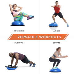 Bosu media esfera con bandas laterales distintas medidas - M.C Electromedicina S.R.L