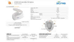 ELEVAINODORO DE PLASTICO CON TAPA SILFAB I1018 - comprar online