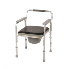 SILLA SANITARIA DE ALUMINIO REGULABLE. I1020