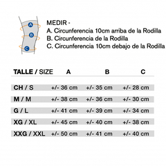 Rodillera elastica BODY CARE BC1100 - comprar online