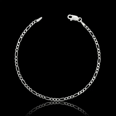 Pulseira 3x1 3mm - Prata Legítima