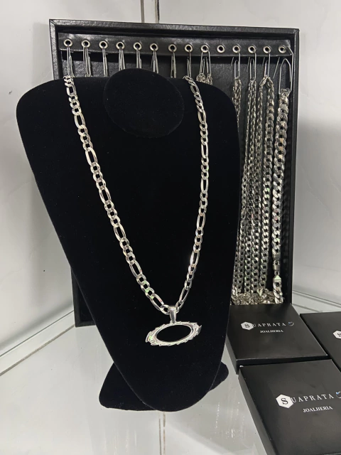 CORRENTE 3X1 9MM + OAKLEY G - PRATA LEGITIMA