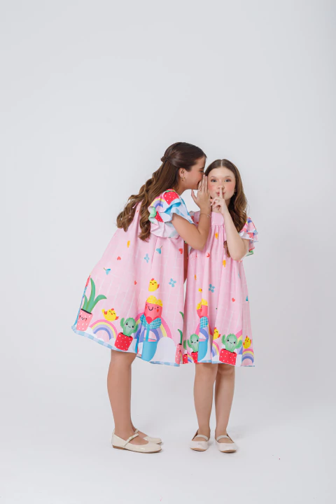 Vestido Cecília Rosa - comprar online