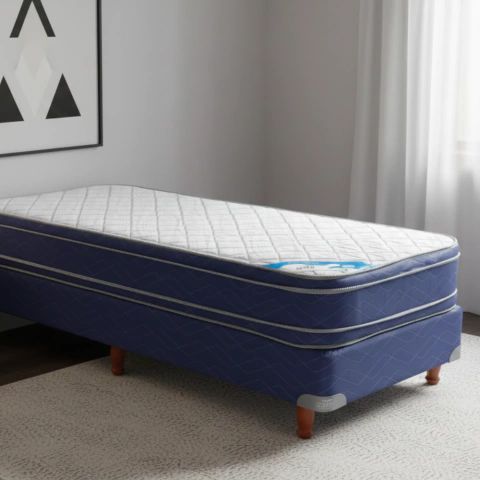 Colchón y Sommier Gani Blue Spring Pillow Top - 1 Plaza 80x190
