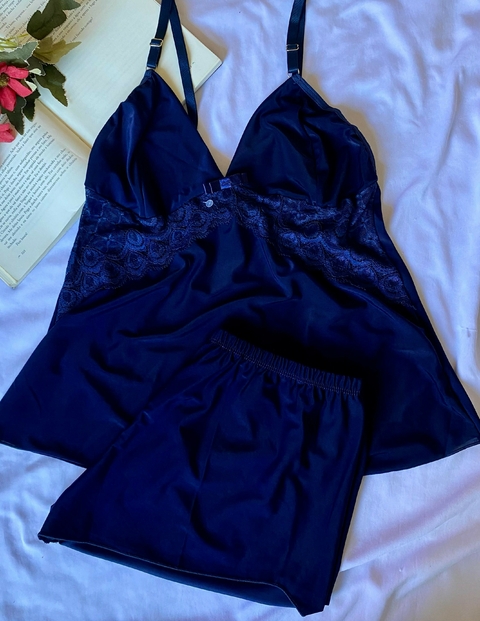 BABY DOLL JOSY AZUL MARINHO