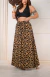 Saia Viscolinho Animal Print - comprar online