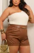 Shorts Natalie Couro Curve - comprar online