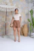 Shorts Couro Natalie na internet
