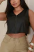 Cropped Couro Giulia - comprar online