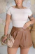 Shorts Couro Natalie