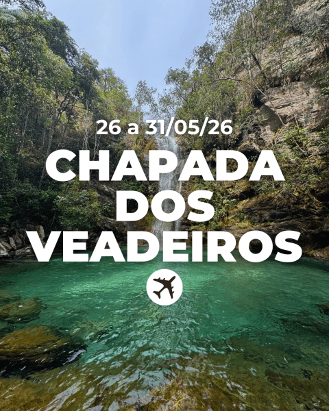 Chapada dos Veadeiros - GO - 26 a 31/05/26 - comprar online