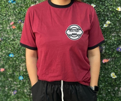 Camiseta Algodão Personalizada com duas cores - comprar online