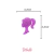 Aplique Emborrachado Barbie Cabeça Rosa Glitter- 5 unidades - comprar online
