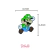 Aplique Emborrachado Luigi (Mario) - 5 unidades - comprar online