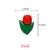 Botão Infantil Tulipa - 12 unidades - Lojas Bibelô