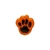 Botão Infantil Patinha Dog Laranja 24 un