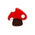Botão Infantil Cogumelo Vermelho 12 un