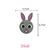 Aplique Emborrachado Bunny a Coelhinha (Bolofofos) - 5 unidades - comprar online
