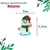 Aplique Emborrachado - 5 Unidades - Natalino Boneco de Neve