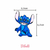 Aplique Emborrachado Stitch em Pé - 5 unidades